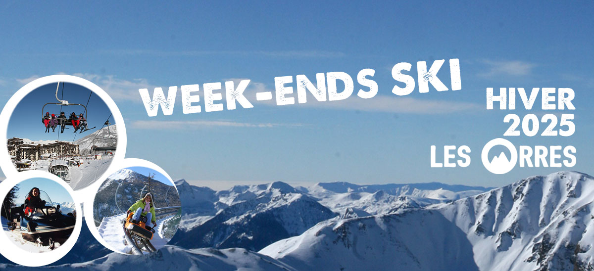 Week-end ski aux Orres de Janvier à Avril 2025